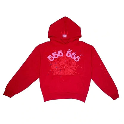 Sp5der World 555 Hoodie Red