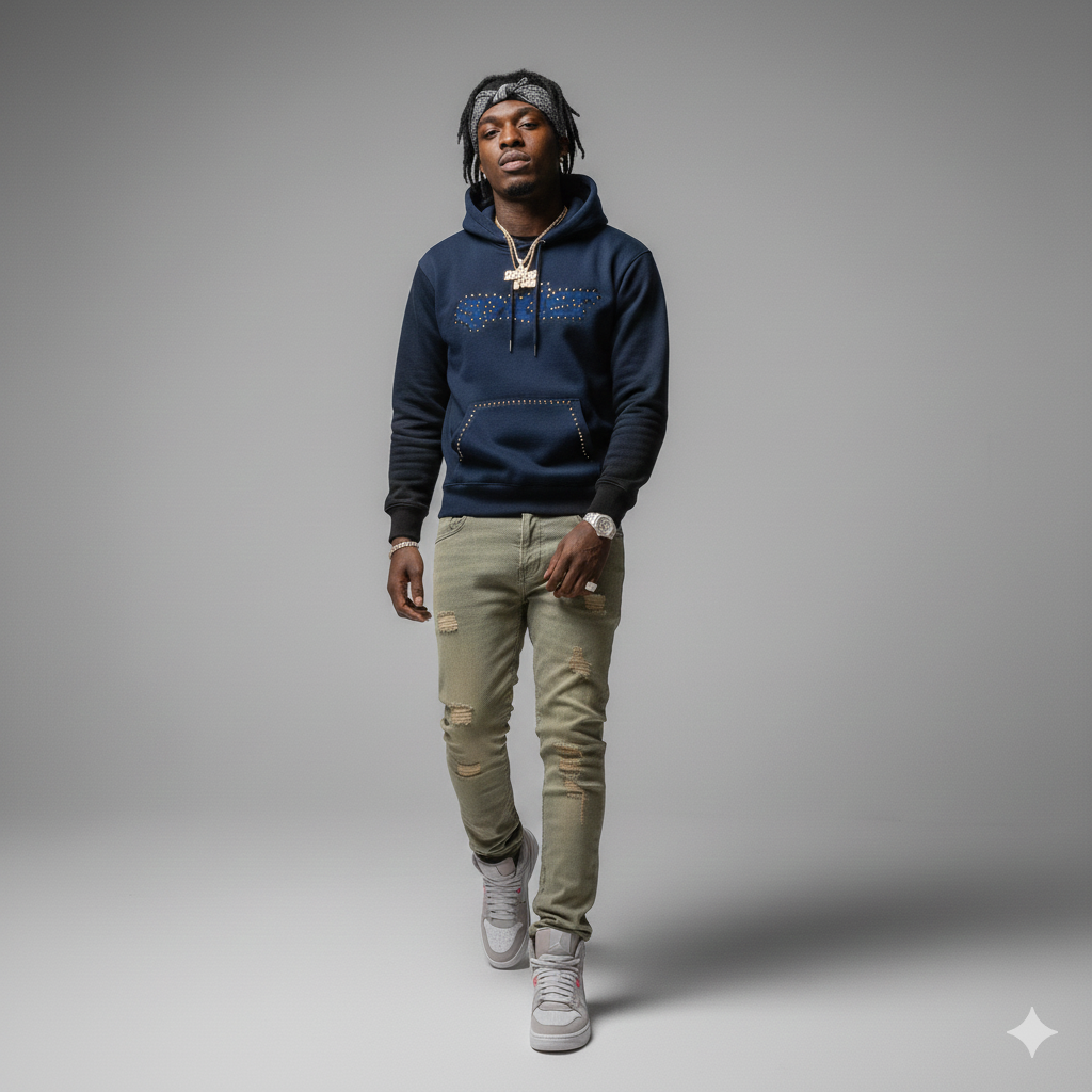 Blue Sp5der Hoodie