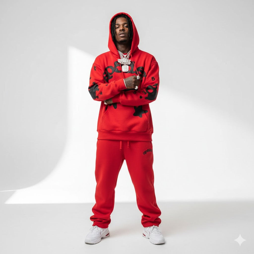 Sp5der Beluga Hoodie Red